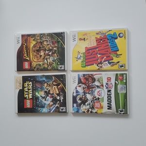 🎉HOST PICK🎉Wii Bundle, Includes 4 Video Games in their original cases